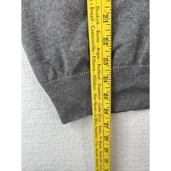 Enro Henley Style Sweater Cotton Cashmere Blend Mens Size Medium Gray - Picture 9 of 15